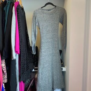 Grey midi dress from Zara